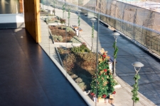 apartment with garage, view from the terrace